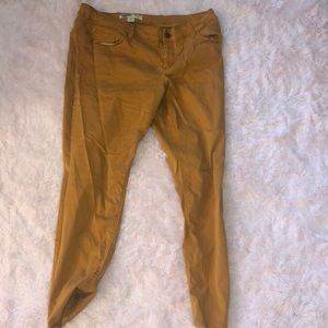 yellow old navy jeans